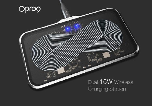 【Opro9】雙15W無線充電站